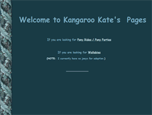 Tablet Screenshot of kangarookate.com